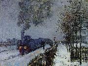 Train in the Snow Claude Monet